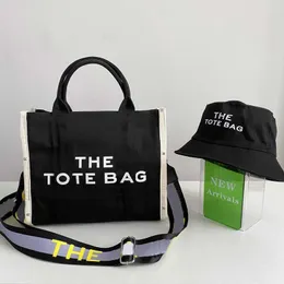 MARC The Tote Bag Women Bags Canvas مصمم حقيبة يد التسوق في الكتف مع حقائب اليد الشاطئ 220725 1106