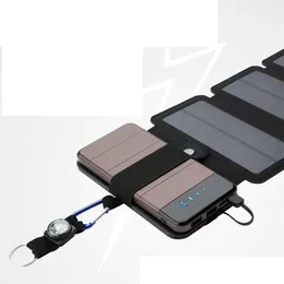 10W Sunpower Solar Ladeger￤t Direkte Ladung Batterie gefaltete Sonnenkollektoren Power Bank Abnehmbares Solarladeger￤t f￼r elektronische Produkte202g