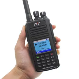 TYT MD-UV390 DMR Radiostation 5W 136-174MHz 400-480MHz Walkie Talkie MD-390 IP67 Waterproof Dual Time DLOT Digital Radio289o