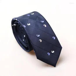 Bow Ties moda 6 cm dla mężczyzn szczupłe krawat męskie garnitury