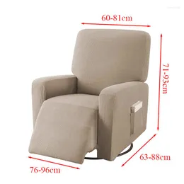 Chair Covers Creamy-White Waterproof Elastic Recliner Cover All-inclusive Massage Sofa Couch For Living Room 13 Colors