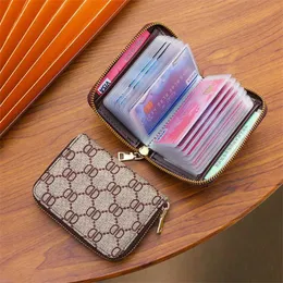 Exquisite card bag women's small and large capacity driver's license card bag card case coin purse wallet