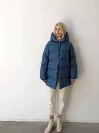 여성용 재킷 2022 여성 겨울 재킷 코트 세련된 두꺼운 따뜻한 보풀 파카 여성 방수 외부 코트 New Hot T221114