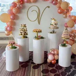 Outras festas de festas suprimentos redondos cilindros de cilindro exibir arte decoração de bolo rack de bolo de pilares para decorações de casamento diy férias 266b