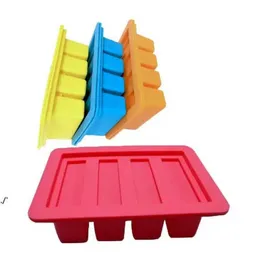 Bakeware Silicone Cup Cake Mould Baking tools Nonstick Heat-Resistant Four grids mix color and easy to clean Small butter mold baking 300pcs DAP514