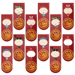 Подарочная упаковка Год денег красные конверты счастливчики для бок на вечке Thefortune R Hong Bags Bao Pocket Festival Festiv
