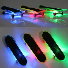 3 قطعة LED خفيفة الوزن لوحة الأصابع المهنية الخشب فنجر لوح التزلج لعبة للأطفال