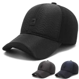 Ball Caps Men's hat autumn winter middle-aged and elderly Embroidered Baseball Cap warm ear fashion outdoor dad cotton cape