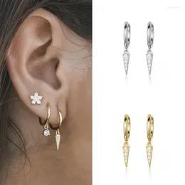 Dangle Earrings ISUEVA Gold Filled Cubic Zircon Simple Huggies Percing Oreilles For Women Fashion