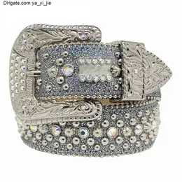 Gürtel 2022 Designer Bb Simon Gürtel für Männer Frauen Glänzender Diamantgürtel weiß cintura uomo boosluxurygoods 252512bb