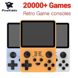 Lettori di giochi portatili Powkiddy Rgb20S Console di gioco retrò Sistema open source Schermo IPS da 35 pollici Console per videogiochi portatile con 15000 giochi 221107