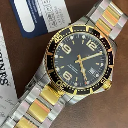 41 -миллиметровый часы Man's Watch Automatic 2824 Date Black Blue 300M Sapphire Glass Sports Factory L3 642 Hydroconquest 316L Aluminu225p