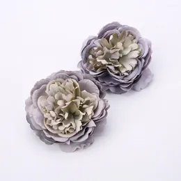 Flores decorativas 5pcs chiques de flores artificiais