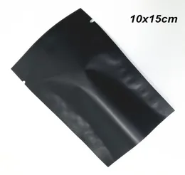 Matte Black 10x15 cm 100pcsLot Open Top Aluminum Foil Vacuum Packing Pouch for Bake Product Heat Sealed Mylar Foil Vacuum Food St7956387