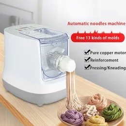 Hem Automatisk elektrisk pastamaskin Automatisk nudel Maker Maker Dough Rolling Machine för Spaghetti Macaroni Dumpling Skin