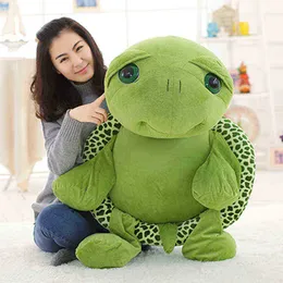 30100 cm Piękne duże oczy Turtle Soft Cuddle poduszka miękka małe żółwie morskie lalki na prezent ldren j220729