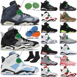 2023 Airs Jumpman 6 Basketball Shoes VI 6s Mens Cactus University Blue Electric Green Bordeaux Hare UNC Infrared White Red Oreo Midnight Navy designer shoes