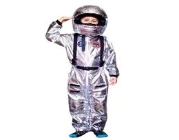 Snailify Silver Shapaceman Jumpsuit Boys Astronaut Costume for Kids Halloween Cosplay Children Pilot Carnival Party Fancy Dress Q0911090550
