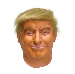 Donald Trump Mask Gerçekçi Ünlü Maskeli Başkan Başkan Adayı Masklatex Tam Baş Headhair Orangeadult boyutu5227089