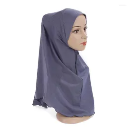 Ethnische Kleidung H120 Neueste schlichte muslimische große Mädchen Amira Hijab hochwertige Erwachsene islamische Schal arabische Mütze Damen Kopftuch Ramadan beten