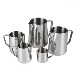 Kupalar 1pc paslanmaz çelik köpüren kahve sürahi Çeken Çiçek Kupası Cappuccino Süt Pot Espresso Latte Art Frother Jug