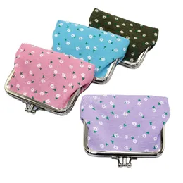 Vintage Women Cotton Printing Coin Purses Girl Hasp Zero Wallet Ladies Clutch Change Purse Female Mini Key Money Bag Card Holder