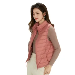 2022 Tracksuits Womens designer Down Jacket Parkas Outerwear Coats Spring Winter Women Yoga Clothes Fitness Sports Warm Stand Collar Sleeveless Down Coat Vest