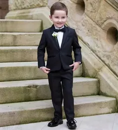 Cute Couture Children Occassion Wear Page Boy Tuxedo for Boys Toddler Formal Suits Jacket Pants