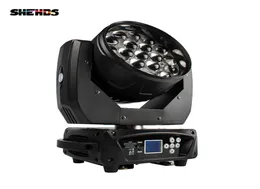 SHEHDS NEU LED ZOOM Moving Head Light 19x15W RGBW Wash DMX512 B￼hnenbeleuchtung professionelle Ausr￼stung f￼r DJ Disco Party Bar -Effekt 2958159