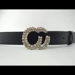 Cinture Street Fashion Cinture da donna Cintura di design Donna Uomo Designer Cintura casual con diamanti Lettere Fibbia liscia D2211073F