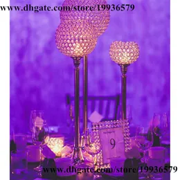 10 PCS LOT EUROPE P￤rled Real Crystal Crystals Candle Holder -Goblet -27 Gold310c
