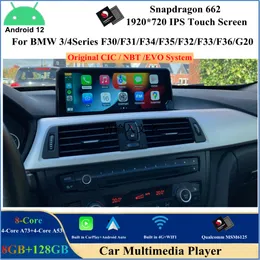 Qualcomm SN662 Android 12 CAR DVD -speler voor BMW 3/4 Series F30 F31 F32 F33 F34 F35 F36 G20 Originele CIC NBT EVO System Stereo GPS Bluetooth Wifi CarPlay Android Auto