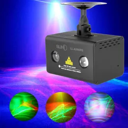 RGB Aurora Laser Projector Disco Light Stage Effect RB Светодиодная волна Water Wave Lumiere Home DJ Disco Club Party Lights 110V-240V174I