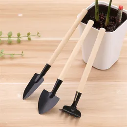 Mini Garden Tools Spade Shovel Kit Rake Spade Wood Handle Metal Head Kids Gardener Gardening Plant Tool