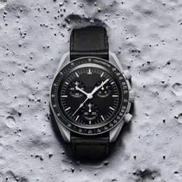 ムーンメンズウォッチフル機能Quarz Chronograph Watch Mission to Mercury 42mm Nylon Limited Editionマスターリストウォッチ2022 New