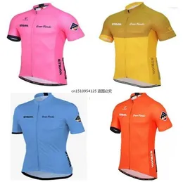 Kurtki wyścigowe 2022 Jersey Men Summer Short Sleeve Bicicletas Cycle Maillot Ropa Ciclismo Hombre Ubranie