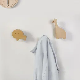 Ganci Creativo Cassetto Armadio Maniglia per porta Animale nordico Portico Appeso a parete Gancio appendiabiti Decorazione Organizzazione in legno massello