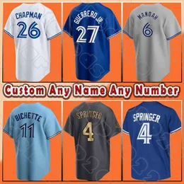 Blue Jays Vladimir Guerrero Jr Baseball Bo Bichette Alek Manoah Toronto Maglie Kevin Gausman Alejandro Kirk George Springer Matt Chapman Whit Merrifield Romano