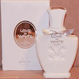 75ml Love in White Parfym Män Kvinnor Unisex-dofter Eau De Parfum Millesime Spray 2.5fl.oz Långvarig lukt Köln Snabb leverans