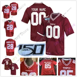 Fotbollströjor Custom Temple Owls Jersey College Anthony Russo Re'mahn Davis Jadan Blue Ifeanyi Maijeh Quincy Roche Jager Gardner Branden Mack