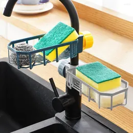 Ganchos de ganchos de torneira ajustável rack de armazenamento de cozinha pia criativa de pia de drenagem de piscina de pano de pano sem lavagem de pano de pano