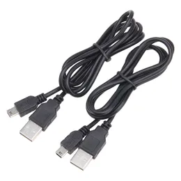 1M MINI USB شحن كابل سلك لـ Sony PlayStation PS3 Controller شحن الكابلات خط الأسود