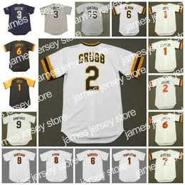 Jerseys de beisebol San Diego Jersey de beisebol vintage 1 Garry Templeton 1984 Ozzie Smith 1978 Wiggins Grubb Almon Garvey Bevacqua 8 John Kruk 1988 9 Benito