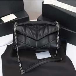 حقائب مصممي Luxurys Lou Lou High-end New Retro Chain Bag European and American Fashion Leathe