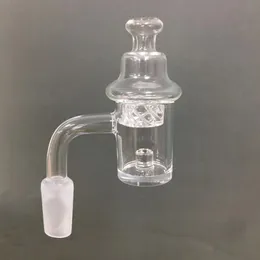 Blender Quartz Banger con tappo in carb per fumare Ciotole riscaldanti Colonna interna Slurper 14mm Maschio 90 gradi Heat Rig per narghilè Bong Accessori