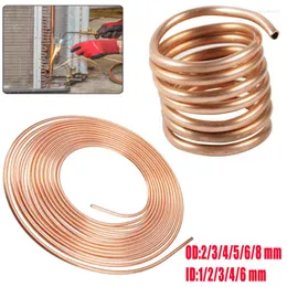 ملحقات الإضاءة 1Meter Copper Wire Coil Coil OD 2/3/4/5/6/8 MM ID1/2/3/4/6 أنبوب أنبوب ناعم