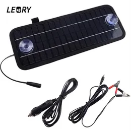 Leory 12V 4 5W Panel Solar Portable monokrystaliczny moduł ładowarki słonecznej dla samochodów samochodowych ładowna akumulator zasilający263c