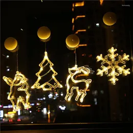 Dekoracje świąteczne drzewo LED Garland String Light Merry Decoration for Home 2022 Cristmas Ornaments Rok Kreatywny wystrój