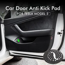 Model3 Tesla için Araba Kapısı Anti Kick Pad Model 3 Koruma Çıkartmaları Yan Kenar Film Koruyucu Model Üç İç Aksesuarlar