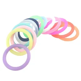 Baby Teethers Toys Bite Bites 30pcs Rubber Circle 22mm Soother Clip Silicone Ring Dummy Pacifier Holder Adapter for MAM Teether 221107